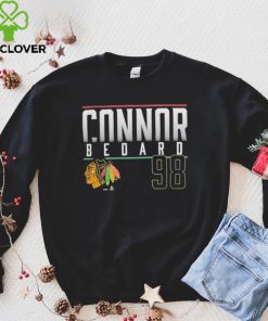 Connor Bedard Chicago Blackhawks #98 Name & Number Shirt