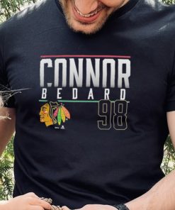 Connor Bedard Chicago Blackhawks #98 Name & Number Shirt