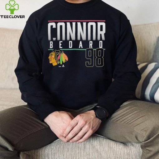 Connor Bedard Chicago Blackhawks #98 Name & Number Shirt