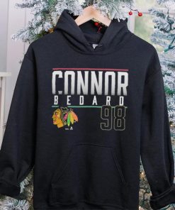 Connor Bedard Chicago Blackhawks #98 Name & Number Shirt