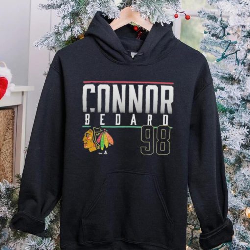 Connor Bedard Chicago Blackhawks #98 Name & Number Shirt