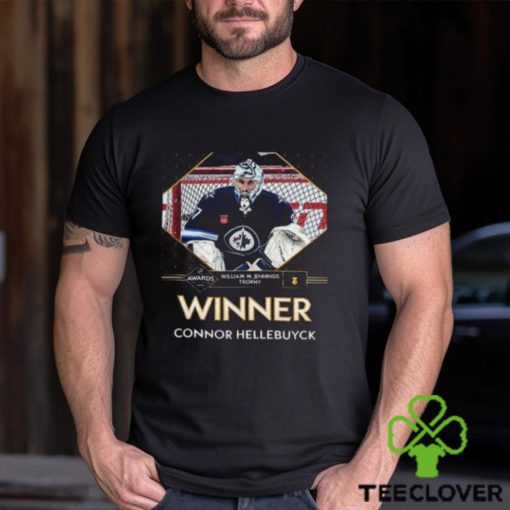 Connor Hellebuyck Has Secured The First William M Jennings Trophy For The Winnipeg Jets Unisex T Shirt