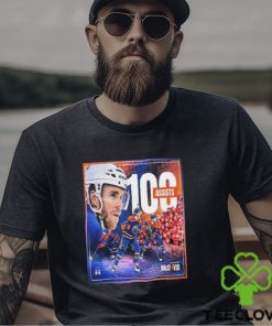 Connor McDavid Edmonton Oilers Has Reached 100 Assists On The NHL Season T Shirt