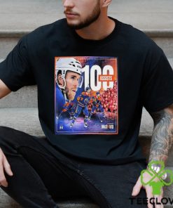 Connor McDavid Edmonton Oilers Has Reached 100 Assists On The NHL Season T Shirt