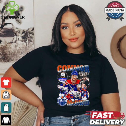 Connor McDavid Retro Collage T Shirt