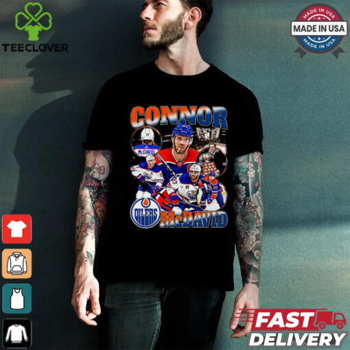 Connor McDavid Retro Collage T Shirt