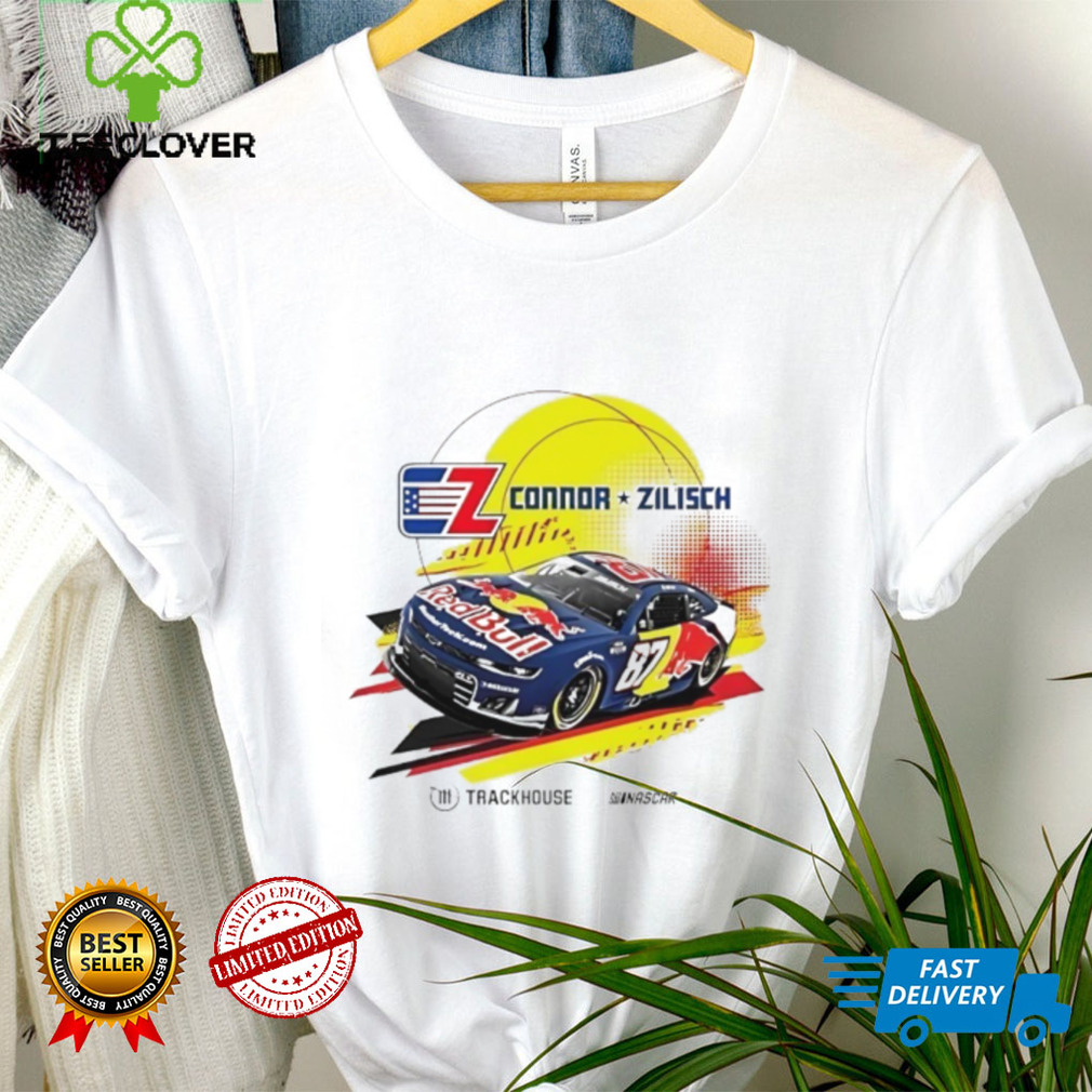 Connor Zilisch Trackhouse #87 Racing Team Collection Red Bull Car shirt Connor Zilisch Trackhouse #87 Racing Team Collection Red Bull Car shirt
