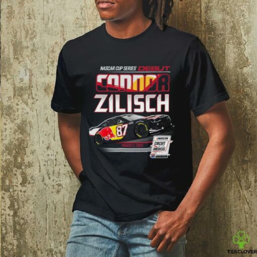 Connor Zilisch Trackhouse Racing Team Collection Heather Navy Red Bull Car T Shirt