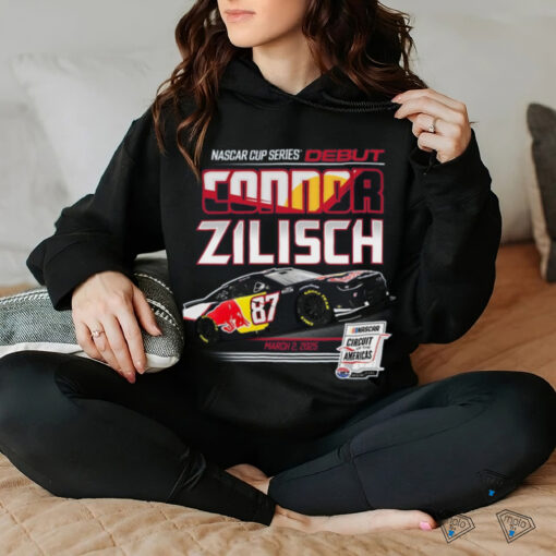 Connor Zilisch Trackhouse Racing Team Collection Heather Navy Red Bull Car T Shirt