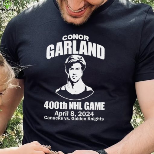 Conor Garland 400Th Game April 8, 2024 Canucks Vs. Golden Knights T Shirt