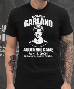 Conor Garland 400Th Game April 8, 2024 Canucks Vs. Golden Knights T Shirt