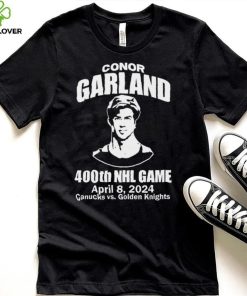 Conor Garland 400Th Game April 8, 2024 Canucks Vs. Golden Knights T Shirt