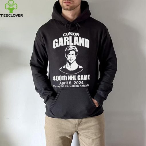 Conor Garland 400Th Game April 8, 2024 Canucks Vs. Golden Knights T Shirt