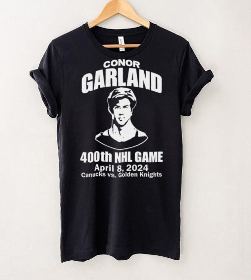 Conor Garland 400Th Game April 8, 2024 Canucks Vs. Golden Knights T Shirt