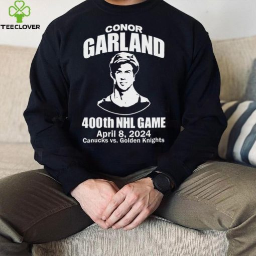 Conor Garland 400Th Game April 8, 2024 Canucks Vs. Golden Knights T Shirt