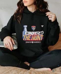 Conquered The Hunt Florida Panthers 2024 Stanley Cup Champions Celebration T Shirt