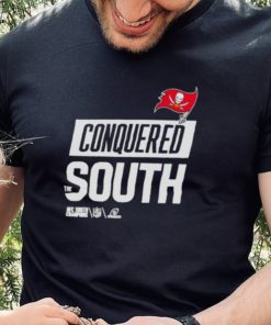 Conquered the south nfc south champions tampa bay buccaneers 2023 shirt