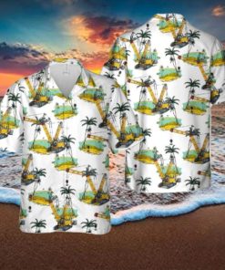 Construction Liebherr Crawler Crane LR 13000 Aloha Short Sleeve 3D Printed Hawaiian Shirt For Men And Women