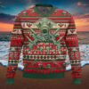 Slayer Band Christmas Style Logo With Santa Claus Hat Xmas 2024 Ugly Sweater