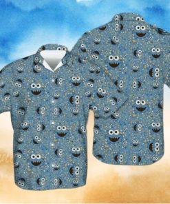 Cookie Monster Shirt For Adults Mens Cookie Monster Hawaiian Shirt