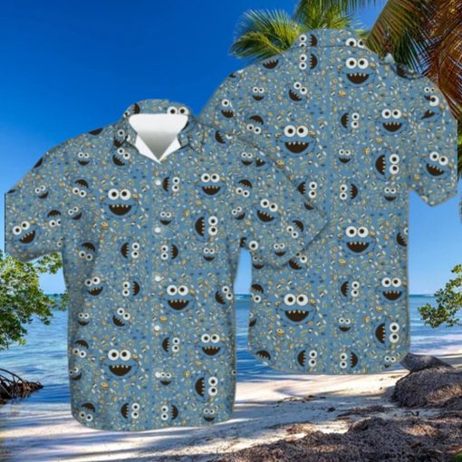 Cookie Monster Shirt For Adults Mens Cookie Monster Hawaiian Shirt