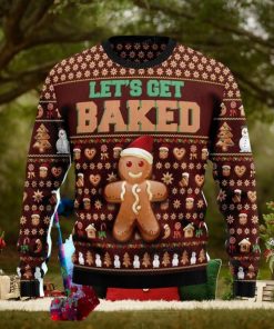 Cookies Lets Get Baked Christmas Ugly Christmas Sweater Impressive Gift For Men And Women