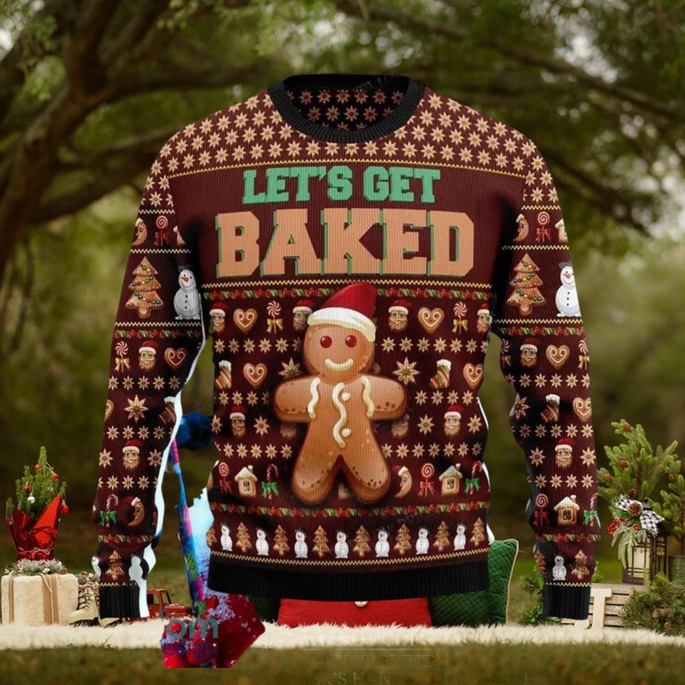 Cookies Lets Get Baked Christmas Ugly Christmas Sweater Impressive Gift For Men And Women Cookies Lets Get Baked Christmas Ugly Christmas Sweater Impressive Gift For Men And Women