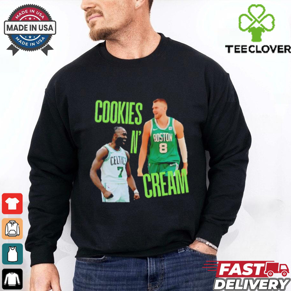 Cookies and Cream Jaylen Brown and Kristaps Porzingis Boston Celtics shirt Cookies and Cream Jaylen Brown and Kristaps Porzingis Boston Celtics shirt