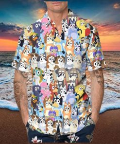 Cool Aloha Bluey Hawaiian Shirt Beach Gift For Friend