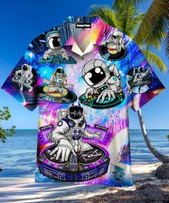 Cool Astronaut Dj Music Party Hawaiian Shirt