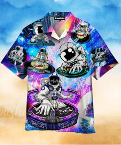 Cool Astronaut Dj Music Party Hawaiian Shirt