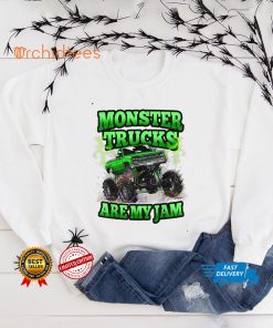 Cool Awesome Monster Trucks Are My Jam Monster Truck Party T Shirt Sweater Shirt
