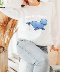 Cool Beluga Whale For Women Mom Orca Whales Save The Ocean T Shirt Copy (2)