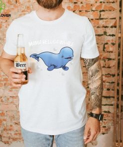 Cool Beluga Whale For Women Mom Orca Whales Save The Ocean T Shirt Copy (2)