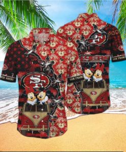 Cool Disney Mickey Mouse NFL San Francisco 49ers Hawaiian Shirt