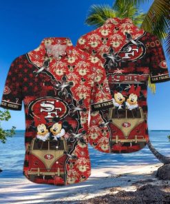 Cool Disney Mickey Mouse NFL San Francisco 49ers Hawaiian Shirt