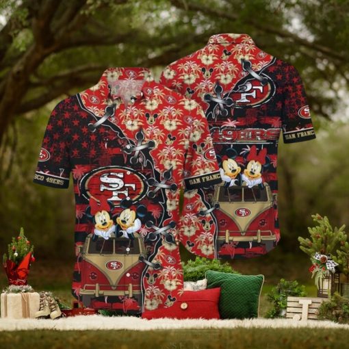 Cool Disney Mickey Mouse NFL San Francisco 49ers NFL Hawaiian Shirt