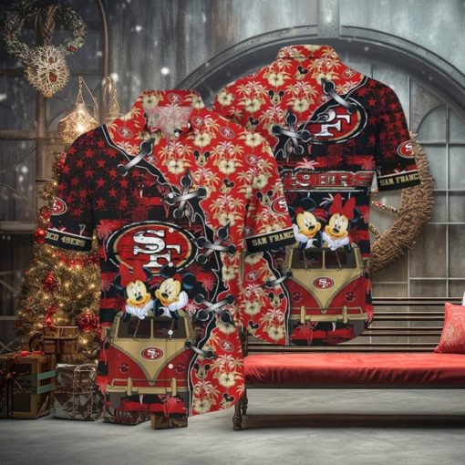 Cool Disney Mickey Mouse NFL San Francisco 49ers NFL Hawaiian Shirt