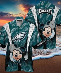 Cool Disney Mickey Mouse Philadelphia Eagles Hawaiian Shirt