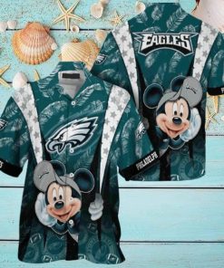 Cool Disney Mickey Mouse Philadelphia Eagles Hawaiian Shirt