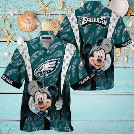 Cool Disney Mickey Mouse Philadelphia Eagles Hawaiian Shirt