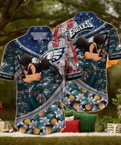Cool Disney Mickey Mouse Philadelphia Eagles NFL Disney Hawaiian Shirt