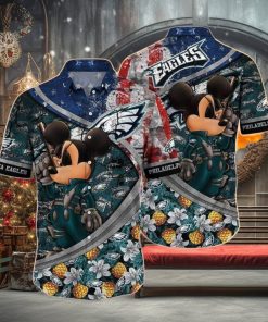 Cool Disney Mickey Mouse Philadelphia Eagles NFL Disney Hawaiian Shirt