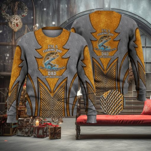 Cool Fishing Dad Shirt Funny Father’S Day Gift For Fisherman 3D Full Print Ugly Sweater Christmas Gift Sweater
