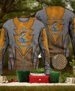 Cool Fishing Dad Shirt Funny Father’S Day Gift For Fisherman 3D Full Print Ugly Sweater Christmas Gift Sweater