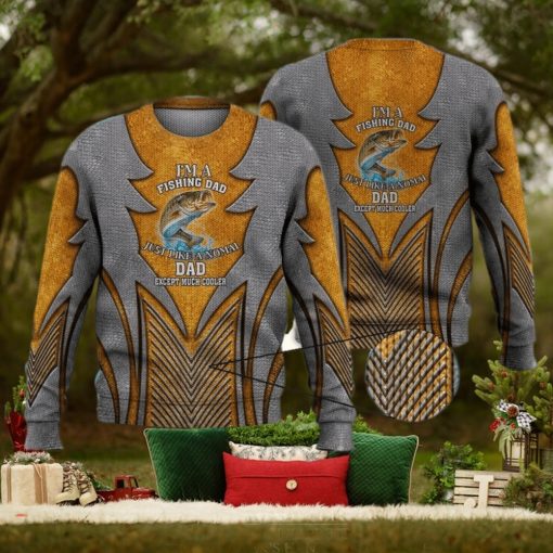 Cool Fishing Dad Shirt Funny Father’S Day Gift For Fisherman 3D Full Print Ugly Sweater Christmas Gift Sweater