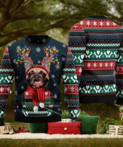 Cool French Bulldog Christmas Ugly Sweater Sweatshirt