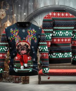 Cool French Bulldog Christmas Ugly Sweater Sweatshirt