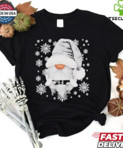 Cool Grey Santa Gnomie For Gothic And Emo With Winter Gnome Shirt