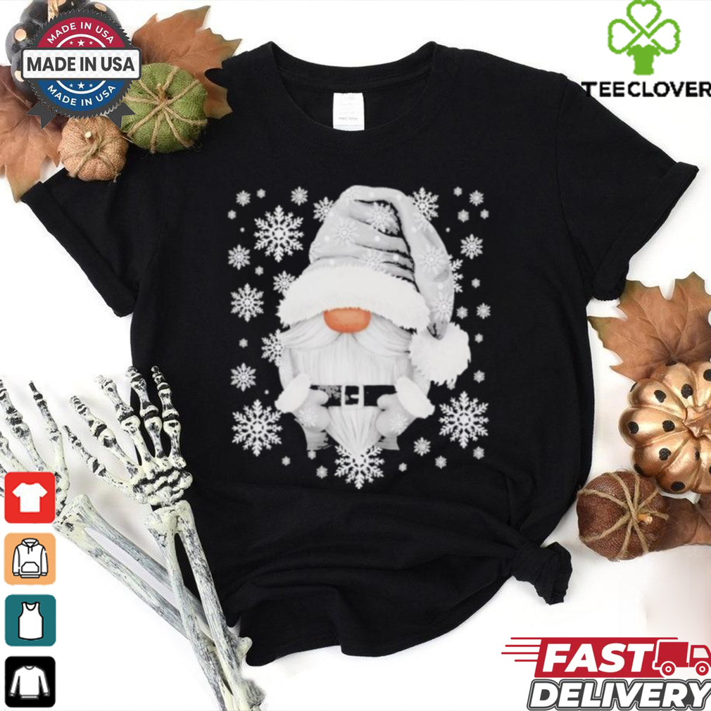 Cool Grey Santa Gnomie For Gothic And Emo With Winter Gnome Shirt Cool Grey Santa Gnomie For Gothic And Emo With Winter Gnome Shirt